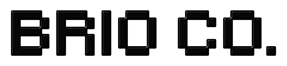 brio co. streetwear logotipo orizontal preto