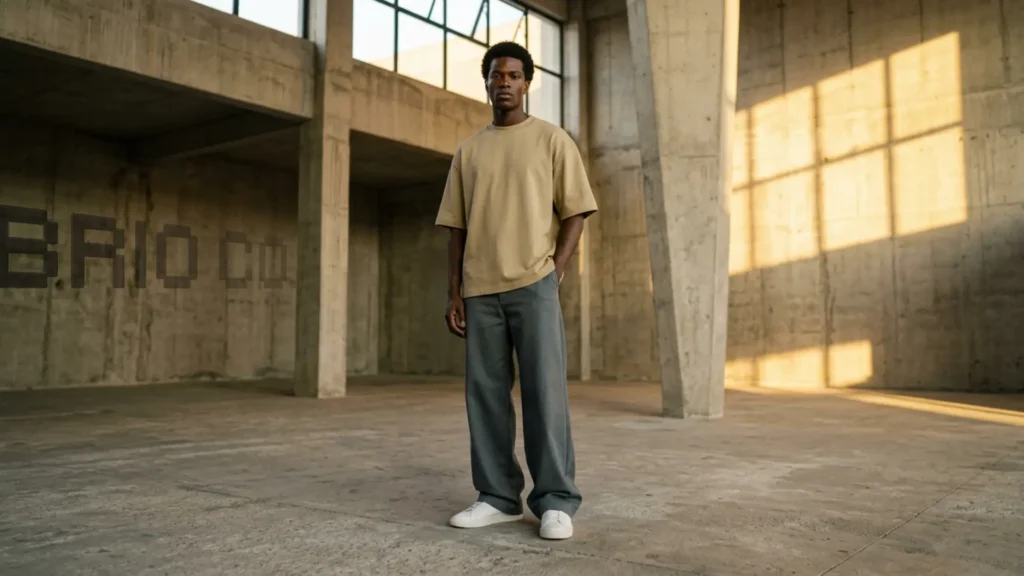 calça wide leg masculina - o guia completo para montar o shape oversized certo. por brio company streetwear by prisma brand
